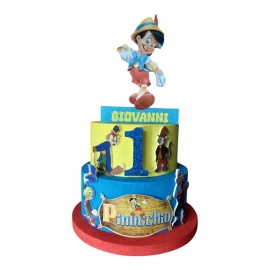TORTA IN POLISTIROLO  DECORATIVA PERSONALLIZZABILE  COMPLEANNO  NASCITA BATTESIMO BAMBINA MINNIE