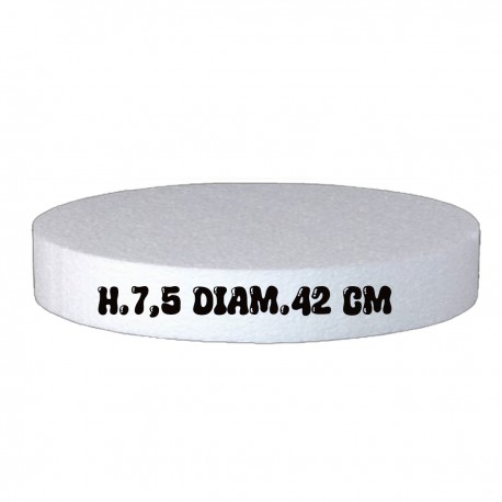 Base in Polistirolo Rotonda Ø15 cm, H 2,5 cm – Supporto per Torte a Piani e Cake Design
