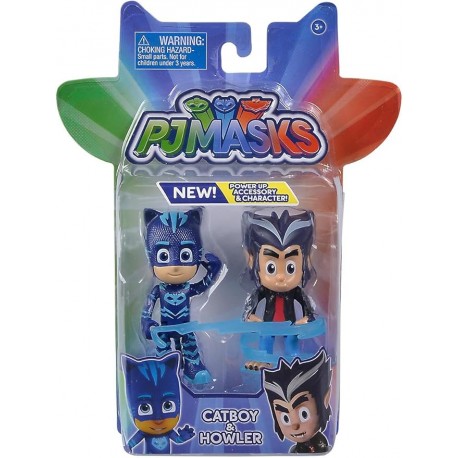 PJ Masks - Set Personaggi Catboy e Howler 9 cm  Gioco per Bambini  Eroi in Pigiama