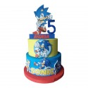 Torta Scenografica Sonic per Compleanno Bambini – Personalizzabile con Nome ed Età
