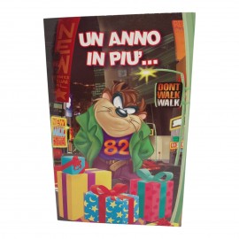 "Biglietto di Auguri Pop-Up 3D Taz Looney Tunes – Cartolina di Compleanno Divertente con Effetto Sorpresa"