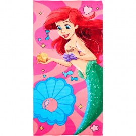"Telo Mare e Piscina Sirenetta Disney in Microfibra - Design Colorato per Bambine alla Moda"