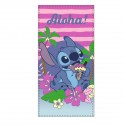 Telo Mare Bambina Disney Stitch Rosa 70x140cm in Microfibra