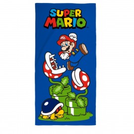 Telo Mare Super Mario in Microfibra 70x140 cm – Asciugatura Rapida e Leggerezza per Bambini