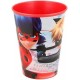 Bicchiere in Plastica Miraculous Ladybug 260ml – Perfetto per Scuola e Tempo Libero​