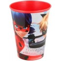 Bicchiere in Plastica Miraculous Ladybug 260ml – Perfetto per Scuola e Tempo Libero​