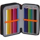 Astuccio Scuola 3 Zip Dragon Ball Warrior – Completo con 36 Colori Giotto – Multicolore 14x21 cm