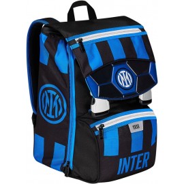 Zaino Scuola Estensibile Seven F.C. Inter – “Fino alla Vittoria” | Doppio Scomparto, Sdoppiabile, Porta Borraccia – Nero Blu