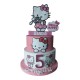 Torta Scenografica Personalizzata Hello Kitty in Polistirolo - Decorazione Centro Tavola 3D per Compleanno con Nome e Età