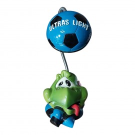 Lampada da Tavolo LED Ultras Light Inter – Base Serpente 3D, Braccio Flessibile con Pallone Nera Azzurra