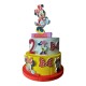 TORTA IN POLISTIROLO  DECORATIVA PERSONALLIZZABILE  COMPLEANNO  NASCITA BATTESIMO BAMBINA MINNIE