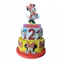 Torta di Compleanno Minnie Disney Personalizzata con Nome e Età del Festeggiato/a