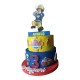 Torta Scenografica Personalizzata Sam il Pompiere in Polistirolo – Decorazione Centro Tavola per Compleanno con Nome e Numero