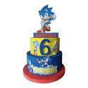 Torta Scenografica Sonic per Compleanno Bambini – Personalizzabile con Nome ed Età