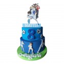 Torta Scenografica in Polistirolo Capitan Tsubasa Holly e Benji – Personalizzata con Nome ed Età – Decorazione per Compleanno