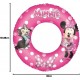 Salvagente Ciambella Gonfiabile Minnie Disney per Bambini 3-6 Anni – Ø 56 cm – Bestway – PVC Resistente
