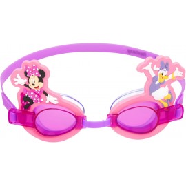Occhialini Piscina Bambina Disney Minnie – Con Paperina, Anti-UV, Età 3+ – Lenti Colorate Antirotto, 16x7,7x3,5 cm