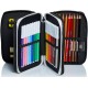 Astuccio Scuola 33 Pz. Multiscomparto Juventus con 3 Zip - Colori Giotto - Prodotto Ufficiale