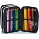 Astuccio Scuola 33 Pz. Multiscomparto Juventus con 3 Zip - Colori Giotto - Prodotto Ufficiale