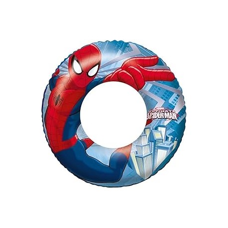 Salvagente Ciambella Gonfiabile Spiderman Marvel – Ø 56 cm – Bambini 3-6 Anni  in PVC Resistente