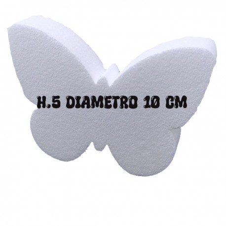 Alzata per Torta in Polistirolo a Forma di Farfalla – Base 10 cm x Altezza 5 cm – Decorazioni e Cake Design