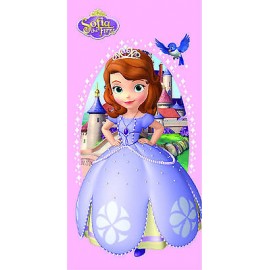 Telo Mare Principessa Sofia Disney Microfibra 140x70 cm – Asciugamano Bambina per Mare e Piscina