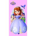 Telo Mare Principessa Sofia Disney Microfibra 140x70 cm – Asciugamano Bambina per Mare e Piscina