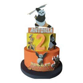 Torta Scenografica Kung Fu Panda Disney- Decorazione Compleanno Bambini Personalizzabile