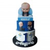 Torta scenografica Baby Boss in polistirolo personalizzata – 1° compleanno bambino – decorazione festa