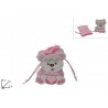 Ricordo Nascita Bimba Orsetto Rosa con Cuore – Bomboniera Battesimo o Baby Shower