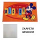 Tappeto Cameretta Topolino Disney – Scendiletto Bambini Antiscivolo in Microfibra 80x50 cm