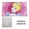 Tappeto Cameretta Bambina Principesse Disney – Scendiletto 80x50 cm in Microfibra Antiscivolo, Morbido e Lavabile