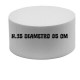 Base in Polistirolo Tonda Ø10 cm H10 cm – Supporto Professionale per Torte a Piani e Cake Design
