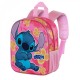 Zaino Asilo Stitch Rosa 3D – Comodo e Capiente con Tasche Laterali, Ideale per Scuola e Tempo Libero