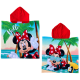 Poncho Mare Bambina Minnie Disney 110x55 cm – Accappatoio Microfibra con Cappuccio, Asciugatura Rapida