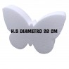 Alzata per Torta in Polistirolo a Forma di Farfalla – Base 10 cm x Altezza 5 cm – Decorazioni e Cake Design