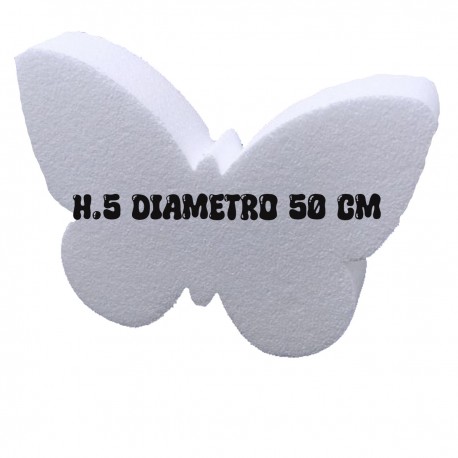Alzata per Torta in Polistirolo a Forma di Farfalla – Base 10 cm x Altezza 5 cm – Decorazioni e Cake Design