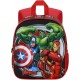 Zainetto Scuola Asilo Materna Avengers Marvel con Rilievo 3D - Compatto e Pratico con Tasche Laterali