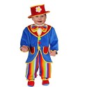 VESTITO COSTUME Maschera di CARNEVALE NEONATO - PAGLIACCIO CLOWN