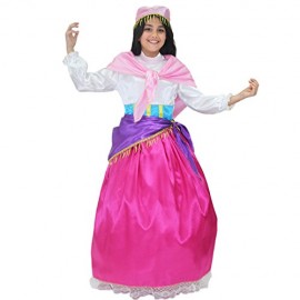 VESTITO COSTUME Maschera di CARNEVALE Ragazza - ESMERALDA