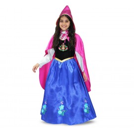 VESTITO COSTUME Maschera di CARNEVALE bambina - FROZEN ANNA p