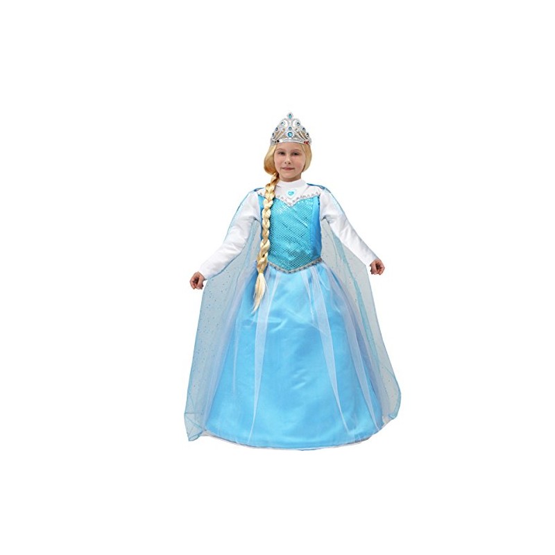 VESTITO COSTUME Maschera di CARNEVALE bambina - FROZEN ELSA p