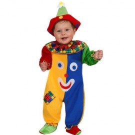 COSTUME DRESS Mask of CARNIVAL NEWBORN - Clown SMILE