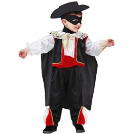 VESTITO COSTUME Maschera di CARNEVALE Primi Passi - Piccolo Vendicatore ZORRO