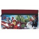  Astuccio Piatto Bustina Scuola Avengers Marvel Portacolori Portapastelli, Nero, 23 x 10 x 6 cm