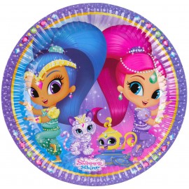 Piatto 23 cm Shimmer & Shine per Feste e Compleanno