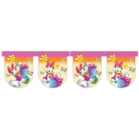 Disney Festone a bandierine Paperina in plastica PVC 3 Metri'