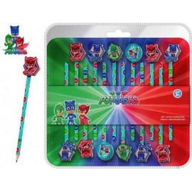 Blister con 12 Matita con Gomma PJ MASKS