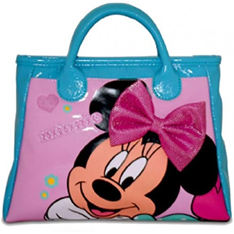 BORSA PASSEGGIO DISNEY MINNIE CON FIOCCO BAMBINA CM. 25X15X12