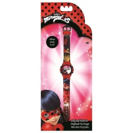 OROLOGIO DA POLSO DIGITALE LADY BUGS DISNEY MIRACULES  IN CONFEZIONE REGALO